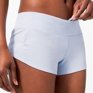 Lululemon speed up 2.5 shorts periwinkle size 10